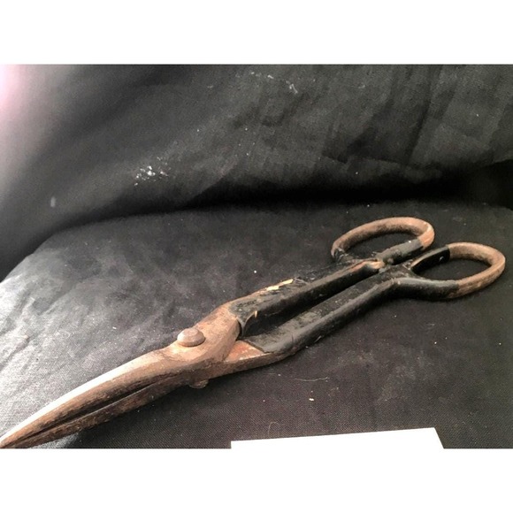 Industrial rustic vintage shears, tin snip - Picture 1 of 5